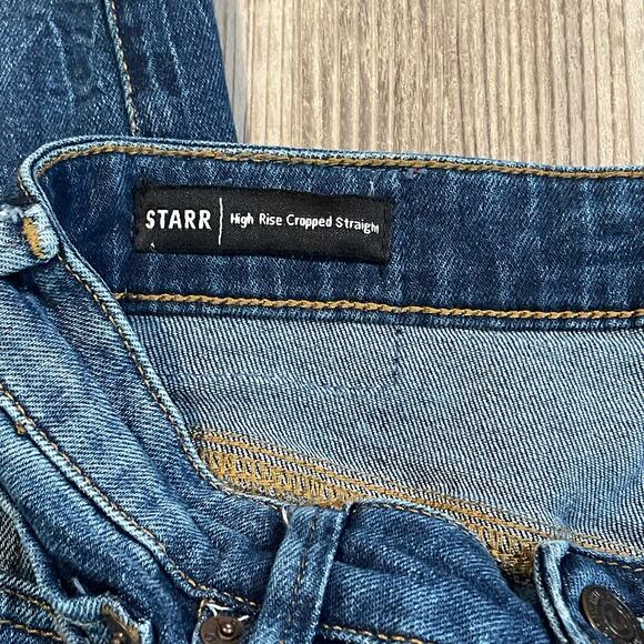 True Religion Starr High Rise Cropped Straight Jeans - size 24 - Picture 4 of 9